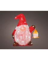 Kaemingk Decoris LED Gnome Acrylic Gnome Steady Battery Operated