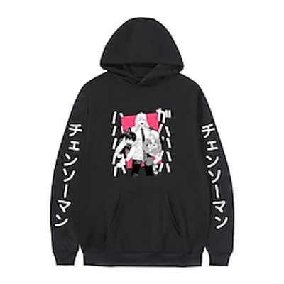 Inspired by Chainsaw Man Power Denji Aki Hoodie Cartoon Manga Anime Front Pocket Graphic Hoodie For Men's Women's Unisex Adults' Hot Stamping 100% Polyester Lightinthebox