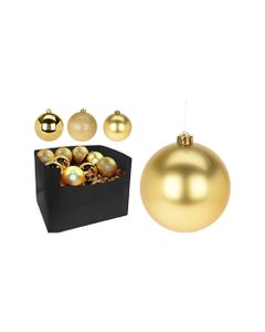 Koopman Xmas Ball 120mm Gold Assorted 1 Piece