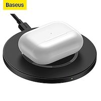 Baseus Magnetic Wireless Charge Pad for SmartWatch iPhone 13 12 Pro Max SE2 XR Samsung Galaxy S22 S21 S20 AirPods 15W Output Power USB C Lightweight Lightinthebox - thumbnail