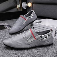 Men's Loafers  Slip-Ons Moccasin Comfort Loafers Casual Daily Walking Shoes Microfiber Breathable Non-slipping Wear Proof Black Gray Spring Lightinthebox - thumbnail