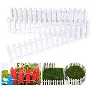 Miniature Fairy Garden Fence Wood Picket Fence Palisade Decorative Fence for Outdoor or House Decor Moss Framing Ornaments DIY Micro-Landscape Plant Pots Bonsai Accessories Lightinthebox