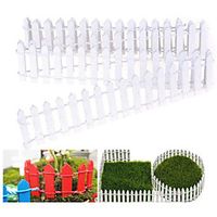 Miniature Fairy Garden Fence Wood Picket Fence Palisade Decorative Fence for Outdoor or House Decor Moss Framing Ornaments DIY Micro-Landscape Plant Pots Bonsai Accessories Lightinthebox - thumbnail