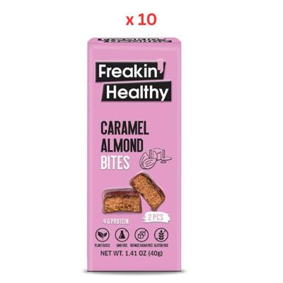 Freakin Healthy Caramel Almond Bites 10X40G