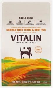 Vitalin Chicken With Veg & Thyme Dog Dry Food 2KG ( Exp 27/3/2025)