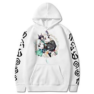 Inspired by Genshin Impact Xiao Hoodie Anime 100% Polyester Anime Harajuku Graphic Kawaii Hoodie For Unisex / Couple's miniinthebox