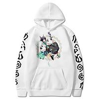 Inspired by Genshin Impact Xiao Hoodie Anime 100% Polyester Anime Harajuku Graphic Kawaii Hoodie For Unisex / Couple's miniinthebox - thumbnail