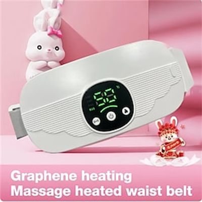 Menstrual Heating Pad Abdominal Massager Warm Palace Belt Waist Vibration Massage Device for Cramps Period Pain Relief Lightinthebox
