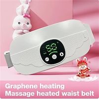 Menstrual Heating Pad Abdominal Massager Warm Palace Belt Waist Vibration Massage Device for Cramps Period Pain Relief Lightinthebox - thumbnail