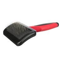 Trixie Soft Brush Plastic Metal Bristles - Red - 9X16CM