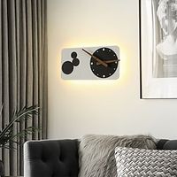 LED Wall Light Wall Clock Bedside Light Modern Nordic Style Wall Lamps Wall Sconces Living Room Bedroom Iron Wall Light 110-240V Lightinthebox - thumbnail