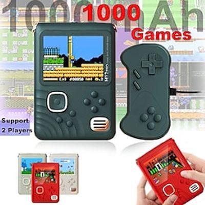 Handheld Game Console Built-in 1000 Classic Games Video Game Consoles Support 2 Players Portable Retro Console Game Player Lightinthebox
