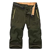 mens quick dry breathable hiking safari shorts lightweight waterproof outdoor sports capri cargo pants green 36 Lightinthebox - thumbnail
