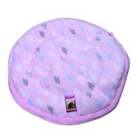 Coco Kindi Cloud Pattern Pink color Washable Pumpkin Fur Bed With Heart Shape Toy - For Dogs & Cats - Size 1 - 50cm