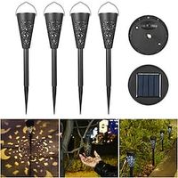 4pcs Pathway Lights Outdoor Solar LED Lawn Light Waterproof Garden Decor Lamp for Pavilion Yard Landscape Buried Lamps Garden Lawn Lights miniinthebox - thumbnail