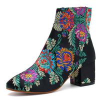 Colourful Chinese Style Pumps For Women - thumbnail
