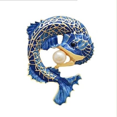Women's Brooches Classic Animal Animals Stylish Brooch Jewelry Blue For Street Date Lightinthebox