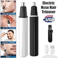 Electric Nose and Ear Hair Trimmer, Portable Easy Cleaning Ear Nose Trimmer Battery-operated Nose and Ear Hair Trimmer Lightinthebox