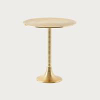 Textured Top Metal Accent Table - 45x45x51 cms