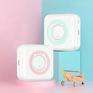 Mini Portable Thermal Printer Paper Photo Pocket Thermal Printer Printing Wireless BT Connect Printers 200dpi Photo Lable for iOS/Android miniinthebox
