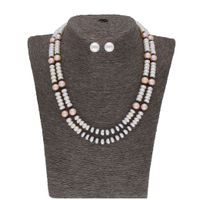 Sri Jagdamba Pearls Eva 2 Lines Pearl Set - JPSEP-20-287