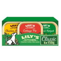 Lily's Kitchen Dog Classic Dinners Multipack Wet Dog Food 6X150G