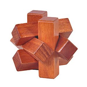 Wooden Puzzle IQ Brain Teaser Luban Lock Fun IQ Test Wood Classic Kid's Toy Gift miniinthebox