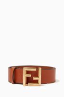 FF Logo Belt in Leather - thumbnail