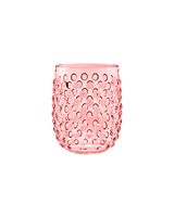 Tarhong 15oz Hobnail Stemless Pink