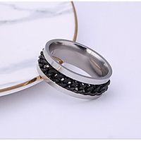 Band Ring Geometrical Blue Gray Gold Alloy Hope Stylish Simple Trendy 1pc 5 6 7 8 9 miniinthebox - thumbnail