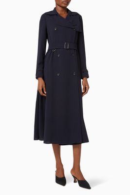 Piombo Trench Coat Dress with Belt Piombo Trench Coat Dress with Belt