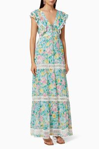Azalea Printed Tiered Dress
