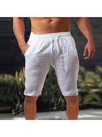 Men's Loose Linen Breathable Half Pants Men's Sports Casual Pants - thumbnail