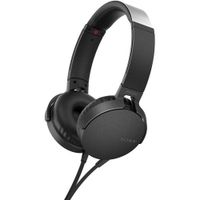 Sony MDR-XB550AP EXTRA BASS Over-Ear Headphones with Mic for phone call, Black - thumbnail