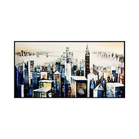 Oil Painting Hand Painted Abstract Urban Architectural Landscape Wall Art Home Living Room Decoration Decor Rolled Canvas No Frame Unstretched Lightinthebox - thumbnail