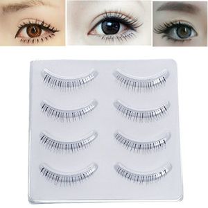 4 Pairs Charming Under Lower False Eyelashes Black Lashes Extension Kit Makeup Cosmetics