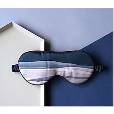 100% Real Natural Pure Silk Eye Mask with Elastic Strap for Sleeping, 19 Momme Mulberry Silk Eye Sleep Shade Cover, Blocks Light Reduces Puffy Eyes Gifts Lightinthebox