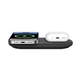 Belkin BoostCharge Pro 2-in-1 15W Magnetic Wireless Charging Pad with Qi2, Black (BL-Qi2Magnetic-Pad-2IN1-Blk)