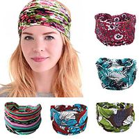 5PCS Cotton Women Headpiece Stretch Hot Selling Turban Hair Accessories 1PC Headwear Yoga Run Bandage Hair Bands Headbands Wide Headwrap Lightinthebox - thumbnail
