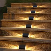 1/2pcs Solar Deck Lights LED Outdoor Step Lights Courtyard Lights Garden Wall Railings Decorative Layout Household Waterproof Stairs Foot Step Lights Lightinthebox