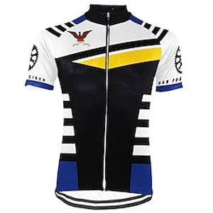 21Grams Men's Cycling Jersey Short Sleeve Bike Top with 3 Rear Pockets Mountain Bike MTB Road Bike Cycling Breathable Quick Dry Moisture Wicking Reflective Strips Black Polyester Spandex Sports Lightinthebox