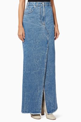 Silvana Maxi Skirt in Cotton Denim Silvana Maxi Skirt in Cotton Denim