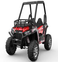 Megastar 12 V Double Seater Quadzilla Crawler Buggy For Big Kids With Leather Seats - Red (UAE Delivery Only)