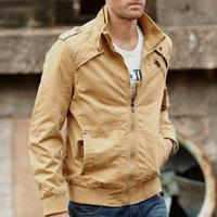 Plus Size Loose Stand Collar Outdoor Jackets for Men