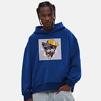 Unisex Hoodie Cartoon Print Casual Casual Hoodies Sweatshirts  Blue Yellow Khaki Lightinthebox - thumbnail