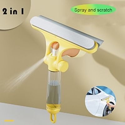 3 In 1 Windows Cleaning Wiper Glass Brush Household Cleaning Tools Multi-Purpose Silicon Squeegee Forshower Door Car Windshield miniinthebox