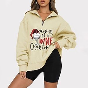 Women's Sweatshirt Sportswear Zipper Green Black Blue Solid Color Casual Hoodie Long Sleeve S M L XL 2XL 3XL Lightinthebox