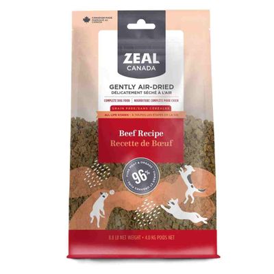 Zeal Gently Air-Dried Beef For Dogs - 8.8 Lbs / 8Kg