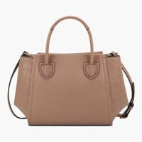 Nine West Solid Tote Bag with Double Handle and Adjustable Strap