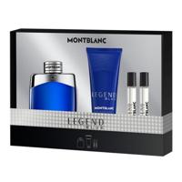 Mont Blanc Legend Blue 4Pcs (M) Edp 100Ml + Edp 2 X 7.5Ml + Sg 100Ml Gift Set